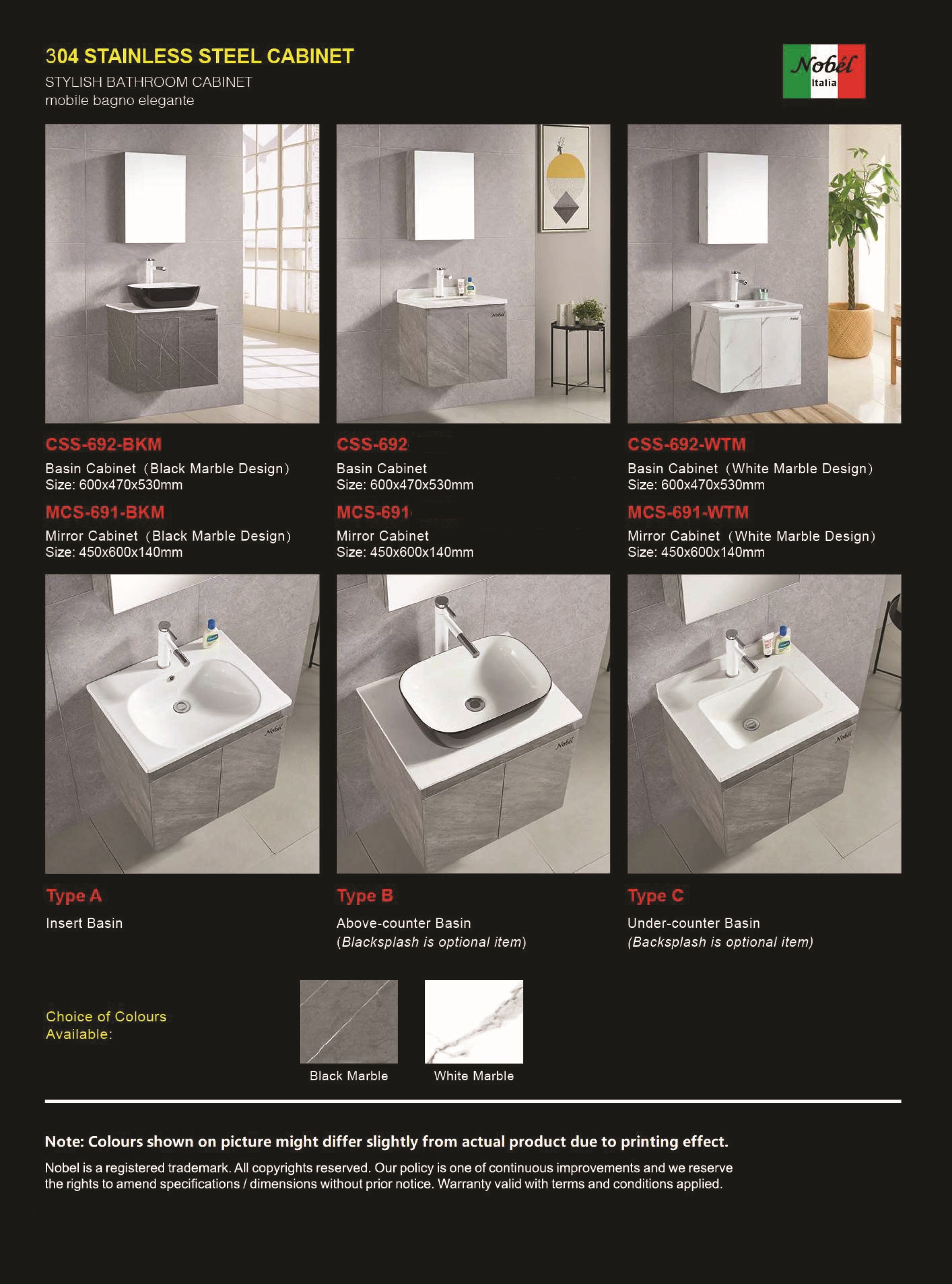 new Stainless Steel Marble Cabinet 2021
